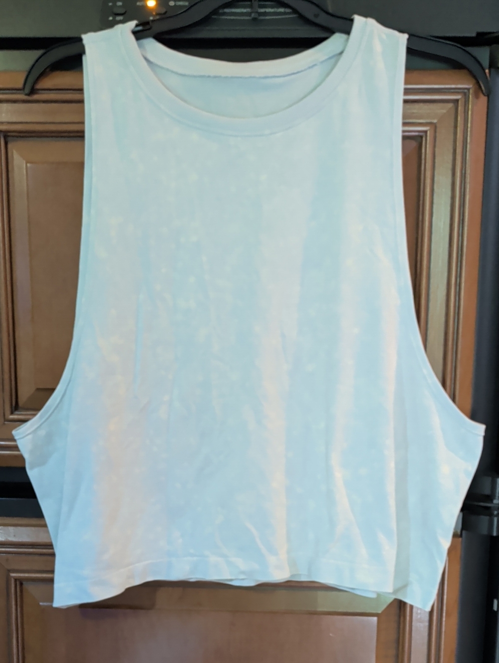 Offline Aerie Women’s Light Blue Muscle Tank Crop Top - Casual Sleeveless Tee